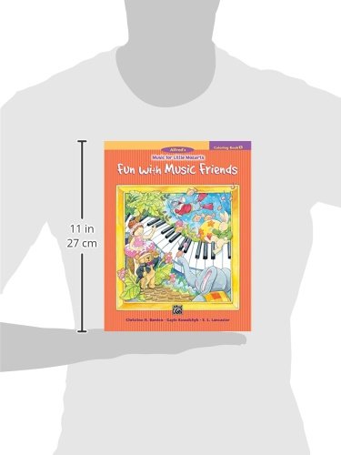 Music for Little Mozarts Coloring Book, Bk 1: Fun with Music Friends (Music for Little Mozarts, Bk 1)