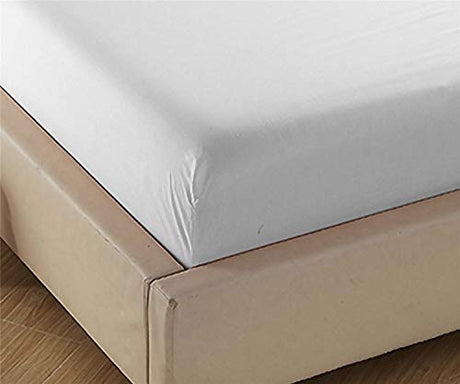 4U'LIFE Single Fitted Sheet, Prime 1800 Series, Ultra Soft & Comfortable, Double Brushed Microfiber (White, Full) 4U'LIFE