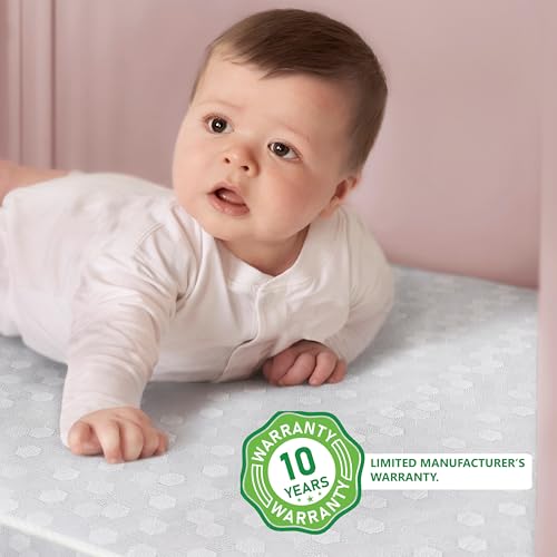 Dream On Me Honeycomb Orthopedic Firm Fiber Standard Baby Crib Mattress, Greenguard Gold and JPMA Certified, 5” Fiber Core Optimum Support, Fits Crib and Toddler Bed, Waterproof Vinyl Cover Dream On Me