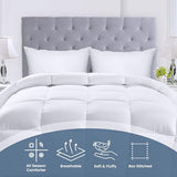 Utopia Bedding Comforters Full Size, All Season Duvet Insert, Down Alternative Box Stitched Bed Comforter with Corner Tabs, Machine Washable (White) Utopia Bedding