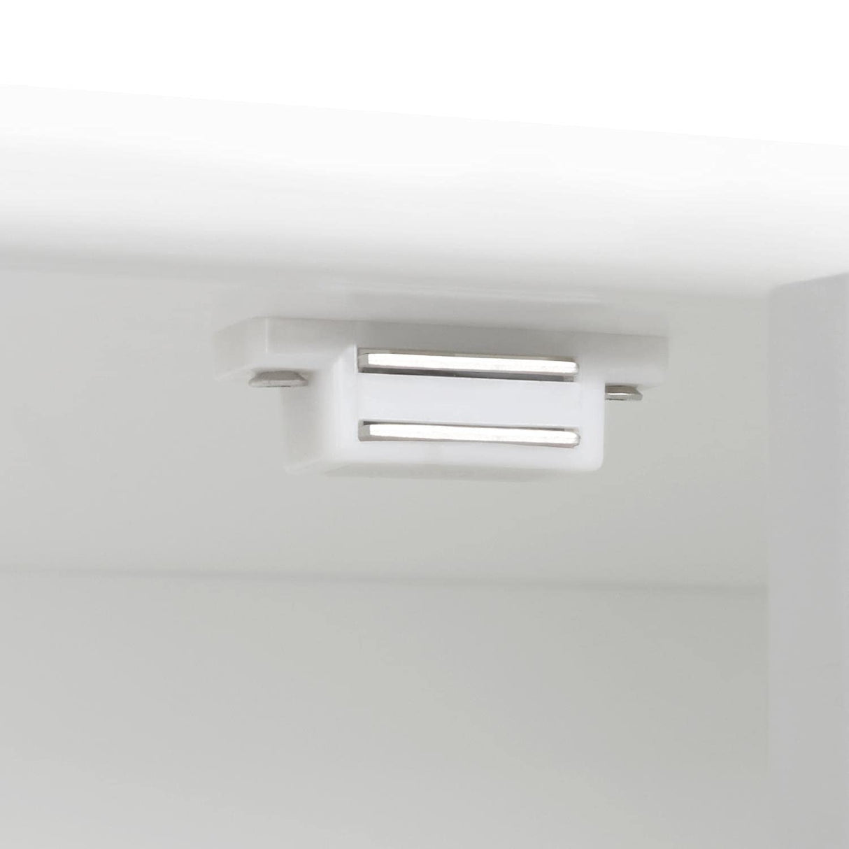 Yaheetech Bathroom Floor Cabinet, Modern Storage Freestanding Organizer Cabinet with Adjustable Shelves & Double Doors, 3-Tier Home Living Room Furniture, White Yaheetech