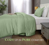Twin Comforter Set 2 Piece Sage Green by Utopia Bedding, Comforters Twin Size, Bedding Comforters Sets, Down Alternative Soft Bed Set, 1 Comforter (64 x 88 inches) 1 Pillow Shams (20 x 26 inches) Utopia Bedding
