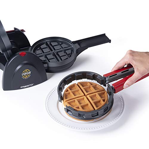 Presto 03512 Stuffler Stuffed Waffle Maker, Belgian, Large, Black Presto
