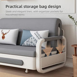 gaoyangjiaju Full Size Pull-Out Sofa Daybed with Trundle, Versatile Futon Couch with Sleeping Function,Metal armrest and Storage Space, for Small Rooms and Living Rooms,59.84" gaoyangjiaju