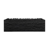 Walker Edison Contemporary Detailed 3-Door Sideboard, 55 Inch, Black Walker Edison