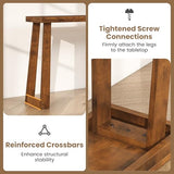 Giantex Narrow Long Console Table, 43" Modern Entryway Table Behind the Couch, Rubberwood Accent Sofa Tables for Living Room, Foyer, Hallway, Bedroom, Entrance (Walnut) Giantex