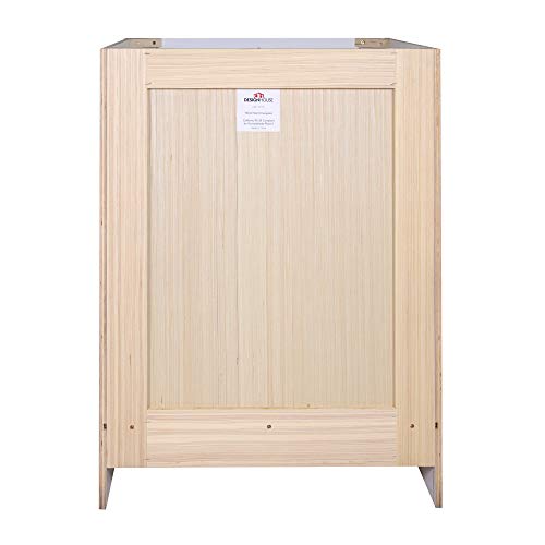 Brookings 24 Inch Bathroom Vanity, Ready to Assemble, Solid Wood, Sherwin Williams® White – Design House, 586933 Design House