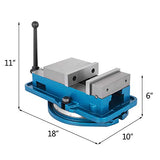 Happybuy 6 Inch Heavy Duty Milling Vise Bench Clamp Vise High Precision Clamping Vise 6 Inch Jaw Width with 360 Degrees Swiveling Base CNC Vise Happybuy