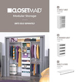 ClosetMaid Modular Storage Shelf Unit with 3 Shelves, White ClosetMaid