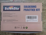 ScienSta Basic Soldering Kit for Teaching, Soldering Practice Kit with Retro Classic Games, Soldering Projects for STEM Education, Electronic Kits for College High School Students Learning ScienSta