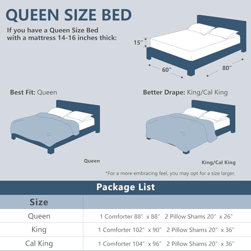 CozyLux King Size Comforter Set - 3 Pieces Beige Soft Luxury Cationic Dyeing Bedding Comforter for All Season, Breathable Lightweight Fluffy Boho Bed Sets with 1 Comforter and 2 Pillow Shams CozyLux