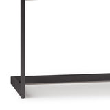 SIMPLIHOME Erina SOLID WOOD and Metal Modern Industrial 72 inch Wide Home Office Desk, Writing Table, Workstation, Study Table Furniture in Rustic Natural Aged Brown with 2 Drawers SIMPLIHOME