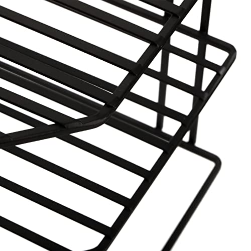 Frcctre 3-Tier Kitchen Corner Shelf Rack Counter and Cabinet Organizer, 9x9x7.5 Inch Metal Wire Kitchen Counter Pantry Cabinet Organizer and Storage Shelf for Plates, Cups, Dishes Frcctre