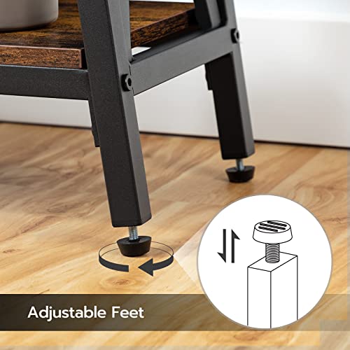 MAHANCRIS Console Table, 63" Industrial Entryway Table, Extra Long Sofa Table Behind Couch, X-Shaped Support, for Entryway, Hallway, Living Room, Rustic Brown CTHR4801Z MAHANCRIS