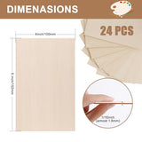 24Pack Basswood Sheets 4x6x1/16 Inch, Basswood for Laser Cutting & Engraving, Thin Plywood Wood Sheets Unfinished Wood for Crafts, DIY Architectural Models, Wood Burning and Painting. VKIZA