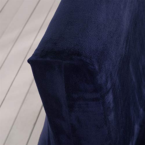 Thick Plush Futon Cover Stretch Armless Sofa Bed Slipcover Soft Couch Sofa Cover Futon Slipcover (Dark Blue) Generic