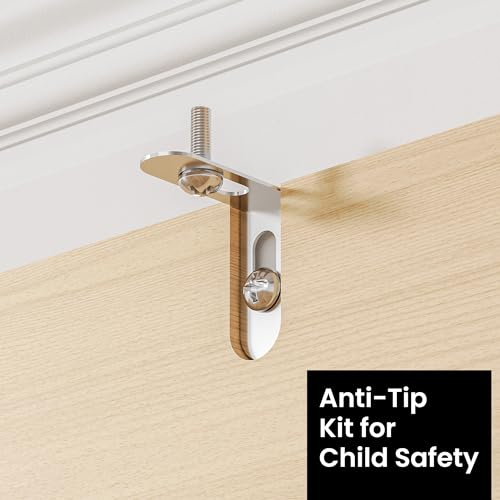 DIYART Oak TV Stand for 60 Inch TV, Wooden Mid Century Modern Entertainment Center with Natural Rattan Door, Boho Media TV Console for Living Room DIYART