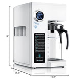 Bluevua RO100ROPOT-UV Reverse Osmosis System Countertop Water Filter - 6 Stage Purification with UV and Remineralization, Counter RO Filtration, Portable Water Purifier Bluevua