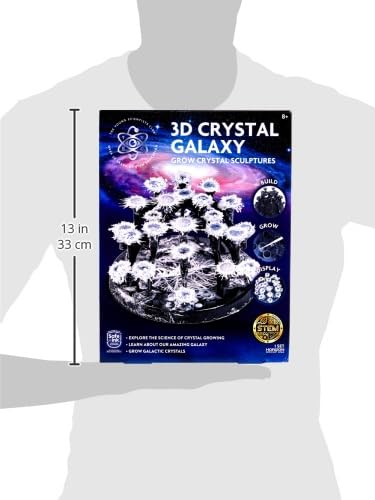 The Young Scientists Club 3D Crystal Galaxy, Grow Crystal Sculptures, Crystal Growing Kit for Kids Science Experiments Gifts for Boys & Girls, STEM Kits for Kids, STEM Toys, 8 Year Old Boy Gift The Young Scientists Club