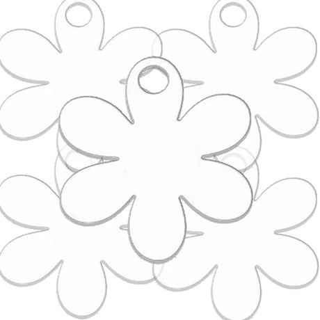 Injourlaif Sublimation Blanks Name Plate for Stanley Tumbler 40oz H1.0 & 2.0, 5 PCS Sublimation Personalized Name Tag for Customized Stanley Cup Lids Topper Accessories Floral(Single-Side) Injourlaif