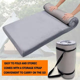 Bzvystux Memory Foam Sleeping Pad Camping Mattress,3 Inch Thick Portable Floor Mat for Adult Waterproof Sleeping Mat Roll Up Floor Mattress Foldable Backpacking Travel Bed for Outdoor,Guest Bed Bzvystux