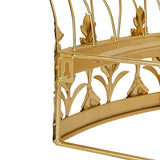 Creative Co-Op Decorative Metal Curtain or Canopy Crown, Gold Finish