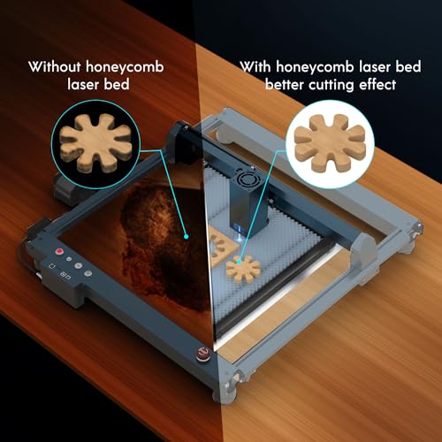 Longer B1 30W Laser Cutter and Laser Engraver for Tumblers, with Rotary Roller Bundle, 19.7"x 19.7" Honeycomb Bed, Camera Kit, and Enclosure with Vent, Laser Engraver for Wood and Metal, Acrylic Longer
