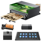 xTool S1 40W Laser Cutter and Engraver Machine, with Auto Conveyor Feeder, 118'' Long Crafts, 600mm/s Speed, Laser Engraver for Tumblers Wood and Metal, Acrylic, etc. - Deluxe Bundle xTool