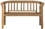 Safavieh PAT6742A Outdoor Collection Porterville 2 Seat Bench, Natural Safavieh