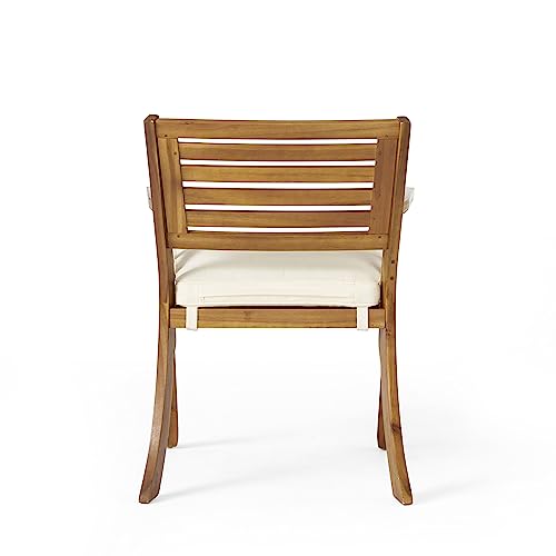 Christopher Knight Home Hermosa Acacia Wood Dining Set, 5-Pcs Set, Teak Finish Christopher Knight Home