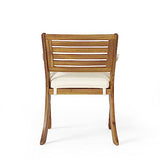 Christopher Knight Home Hermosa Acacia Wood Dining Set, 5-Pcs Set, Teak Finish Christopher Knight Home