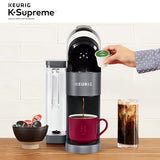 Keurig K-Supreme Single Serve K-Cup Pod Coffee Maker, MultiStream Technology, 4 Brew Sizes, 66oz Dual-Position Removable Reservoir, Gray Keurig