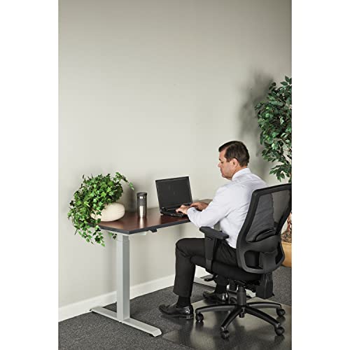 Alera 2-Stage Electric Adjustable Table Base, 48 to 72w x 24 to 36d x 27.5 to 47.2h, Gray Alera