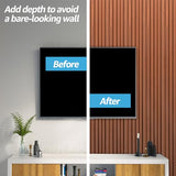 Art3d WPC Slat Wall Panels, 16-Pack 48 x 6 Inch 3D Wall Accents for Interior Wall Decor, Living Room, Bedroom, Teak Art3d