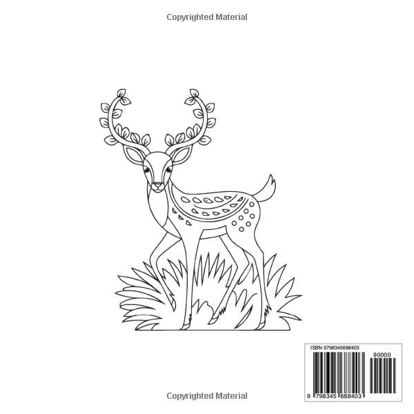 Jungle Animals Coloring Book: Bold and Easy Coloring Pages for Kids with Jungle Animals (Bold & Easy Coloring) WoodArtSupply