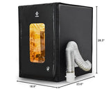 FUNGDO Multifunctional 3D Printer Enclosure kit 3D Printer Tent Fume Extractor Smoker Absorber Ventilate Resin Smell Filament Odor Warmer Filament Dryer Dust Cover Waterproof Reduce Noise(Small) FUNGDO