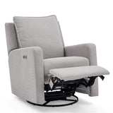 babyGap Harlowe Power Recliner with USB-A & Charging Port by Delta Children - Greenguard Gold Certified – Stain-Resistant Performance Fabric is Oeko-TEX Standard 100 Certified, Ash