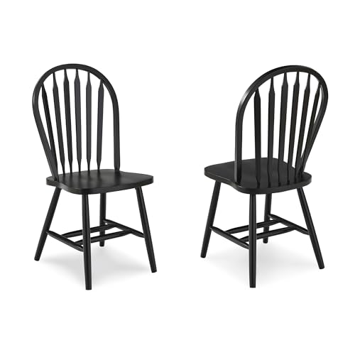 International Concepts Windsor Dining Chair, Black International Concepts