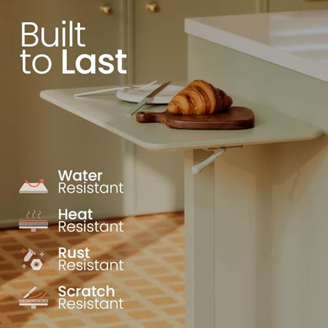 TopJob ANYDESK NEST Mobile Standing Desk, Portable with Hidden Wheels Non Folding, Sit Stand Desk, Computer Workstations, Home Use, Couch Side Table, Bedside Table, Kitchen Prep Table (MNT) TopJob