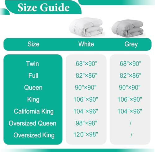 APSMILE Lightweight Feather Down Comforter Twin Size - Ultra Soft 100% Organic Cotton Quilted Duvet Insert, Thin Bedding Comforter for Warm Weather/Hot Sleepers (68x90, Ivory White) APSMILE