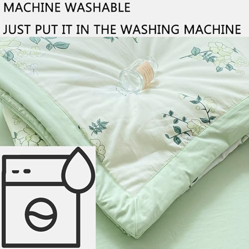 RDIAYDN Summer Duvet, Single Bed, Duvet Cover, Washable, Cooling Printed Duvet, Lightweight for Summer, Soft and Breathable (D, 150 x 200 cm) RDIAYDN