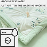 RDIAYDN Summer Duvet, Single Bed, Duvet Cover, Washable, Cooling Printed Duvet, Lightweight for Summer, Soft and Breathable (D, 150 x 200 cm) RDIAYDN