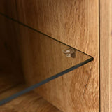 Virubi 71 Inch LED TV Stand for TVs Up to 80”, Modern Entertainment Center with 3 Doors & 2 Open Shelves, Media Console Table with Storage for Living Room Virubi