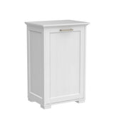 OLD CAPTAIN Tilt-Out Laundry Sorter Cabinet/Wooden Tilt Out Trash Cabinet, with Negative ion and deodorizing Function to Ensure The Cleanliness of The Kitchen Trash can(White)… OLD CAPTAIN