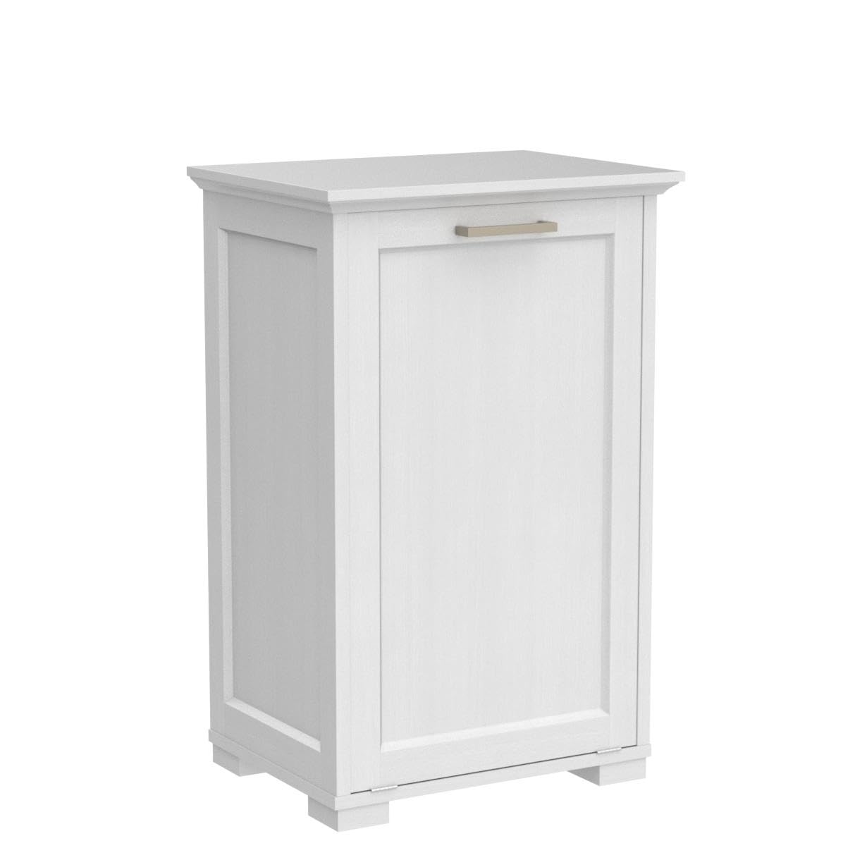 OLD CAPTAIN Tilt-Out Laundry Sorter Cabinet/Wooden Tilt Out Trash Cabinet, with Negative ion and deodorizing Function to Ensure The Cleanliness of The Kitchen Trash can(White)… - WoodArtSupply