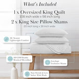 Southshore Fine Living, Inc. King Quilt Bedding Set with Shams, Coverlet Quilt King Size Bedspread, Luxury Bedding, Bed Spread for Kings/California Kings, Lightweight Quilted Comforter, White Quilts Southshore Fine Living, Inc.