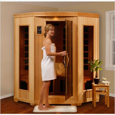 Perfect Heat by HeatWave Santa Fe 3 Person Carbon Infrared Home Sauna Perfect Heat by HeatWave
