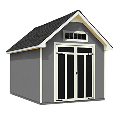 Handy Home Products Tribeca 10x12 Do-It Yourself Wooden Storage Shed with Floor - WoodArtSupply