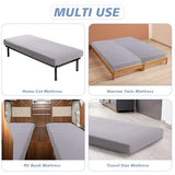 Cot Sheets 31" x 75", Cot Size Sheet Fitted for Narrow Twin Mattress/RVs Bunk/Guest Beds/Army Cots/Trifold Mattress/Travel Size Mattress, Ultra Soft & Breathable Camper RV Bunk Bed Sheets, Gray URZGU