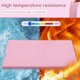 DNSGOOR 4" x 8"Heat Press Mat Silicone with Heat Resistant Tape Scrapers,0.12 Inch Thick Washable Double Sided Heat Press Pad for Vinyl Ironing Insulation Transfer Crafting Sublimation Projects DNSGOOR